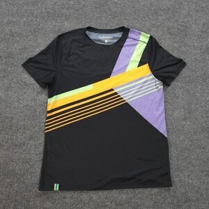 Chubbies Shirt Mens Medium Black‎ Colorblock Performance Surf Beach Outdoors